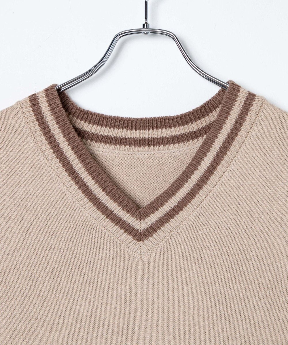 WEGO 【SCHOOLITEM】ラインスクールニットベスト 