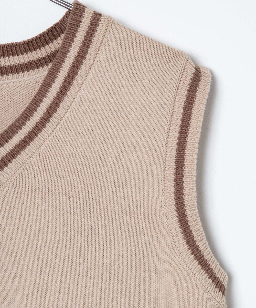 WEGO 【SCHOOLITEM】ラインスクールニットベスト 