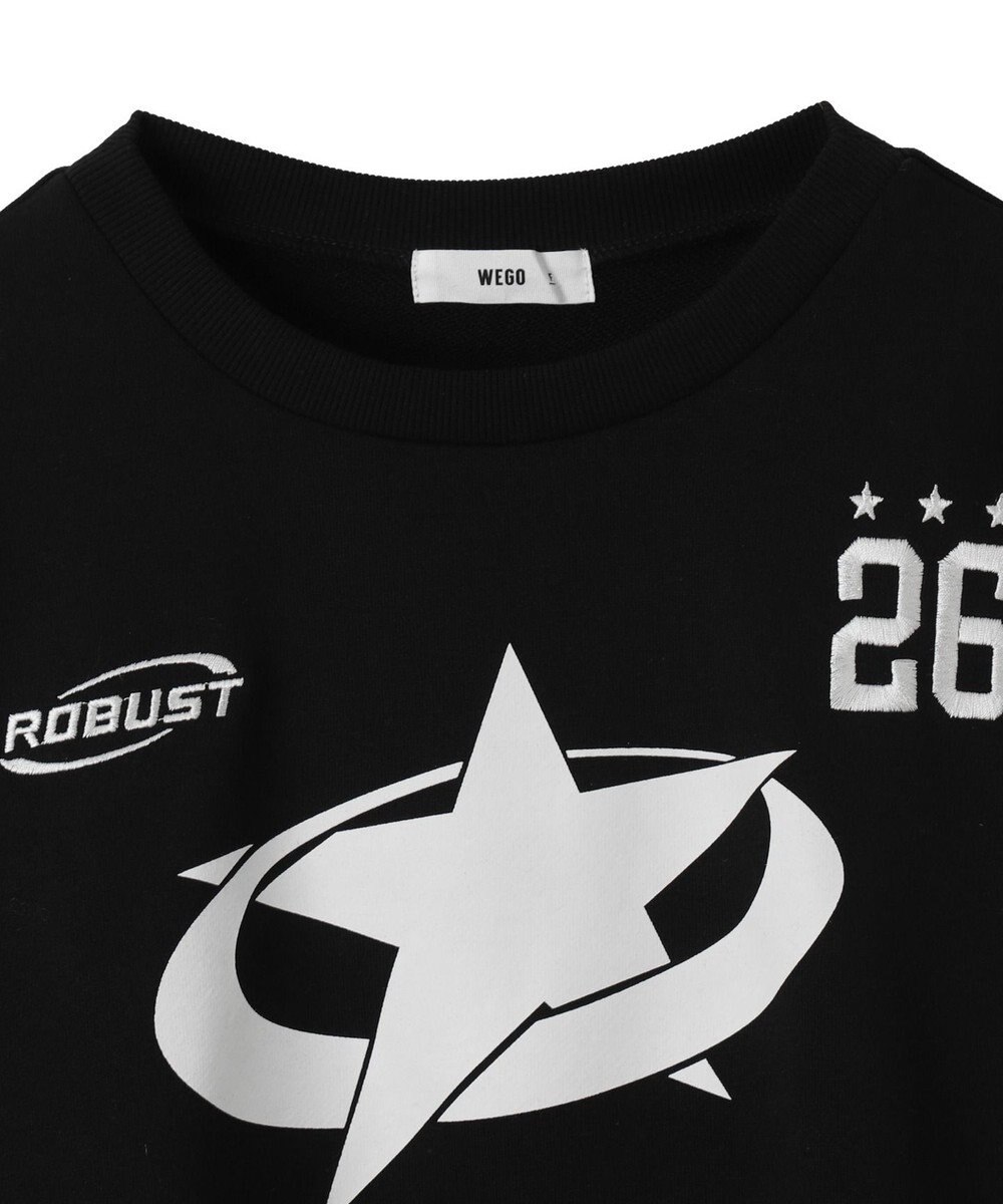 WEGO スターナンバリングショートスウェット 