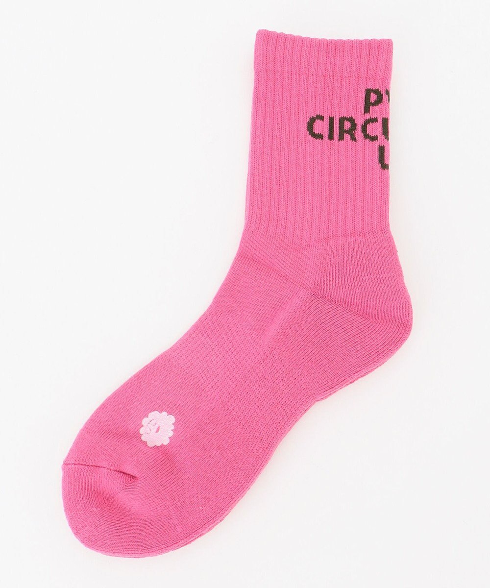 PW CIRCULUS 【WOMEN】【土踏まずをサポート】ロゴ ミドルソックス 