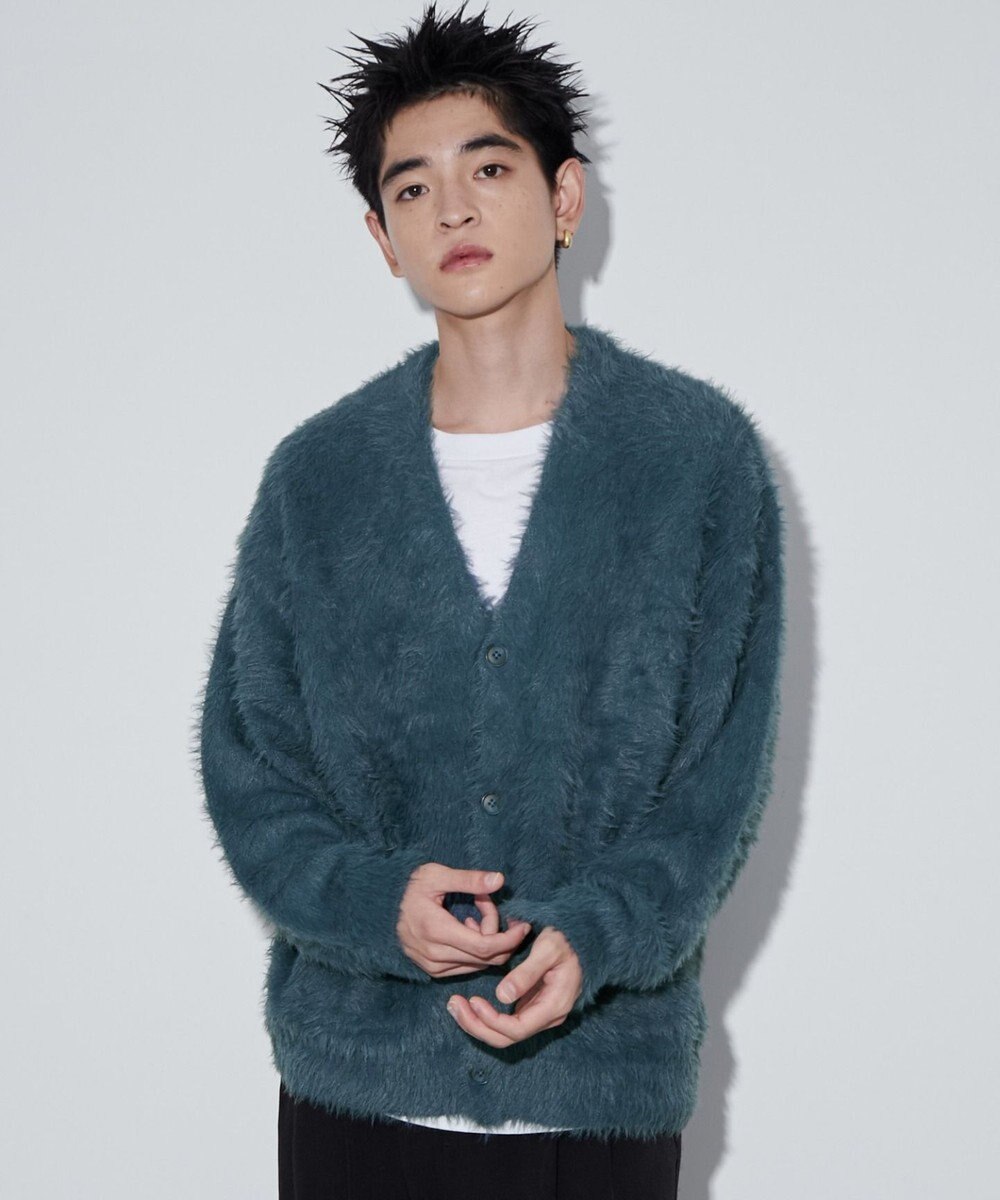 WEGO 【ユニセックス着用ITEM】フェザーカーディガン 