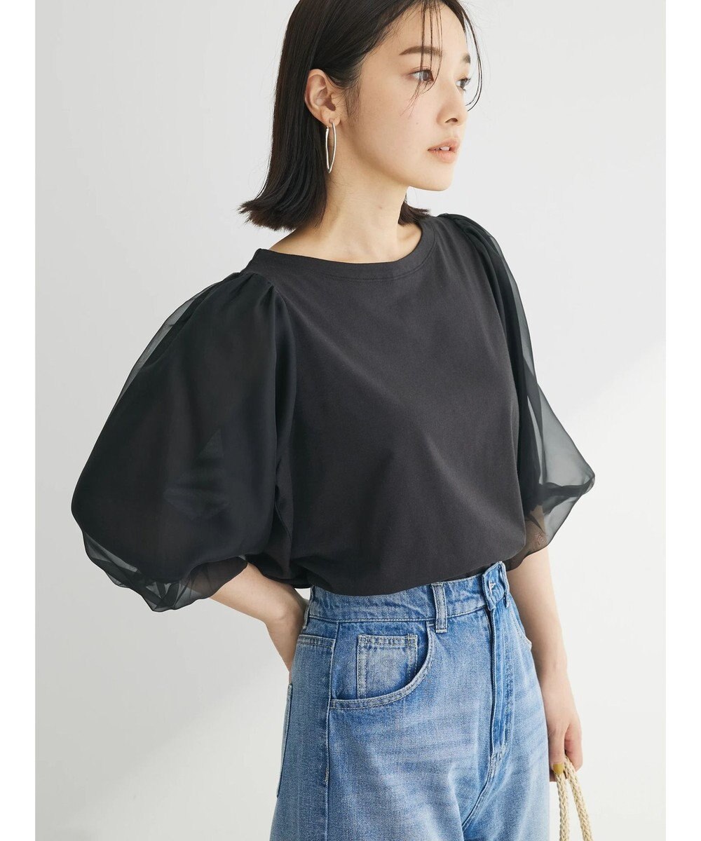 Green Parks オーガンジードッキングプルオーバー 