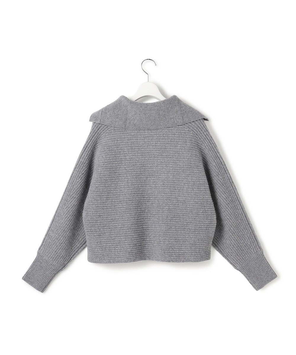 23区 S 【洗える】ウールカシミヤチャンキー クロップド スキッパーニット 