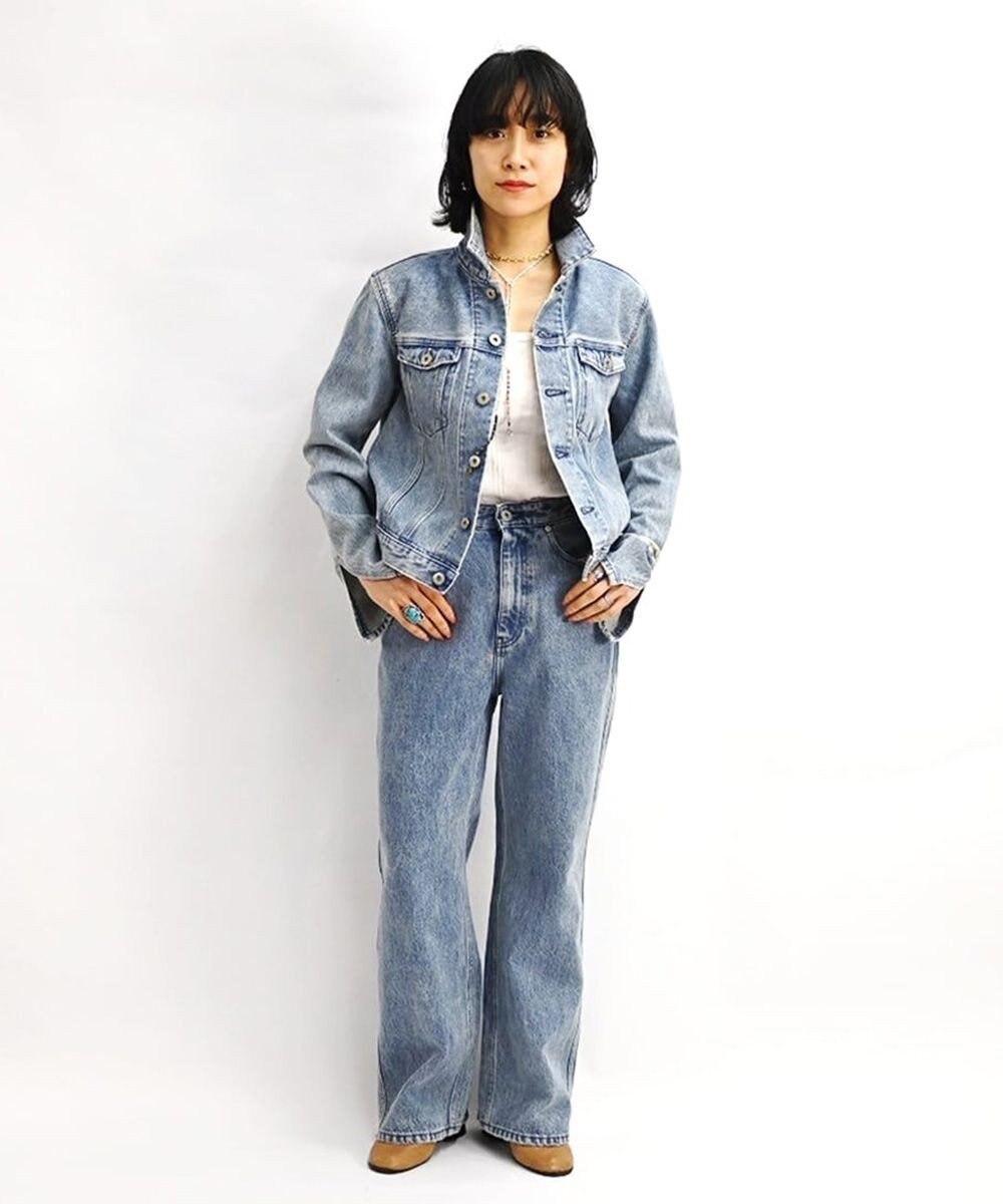 woadblue 【157】Back Balloon Jacket デニムジャケット 