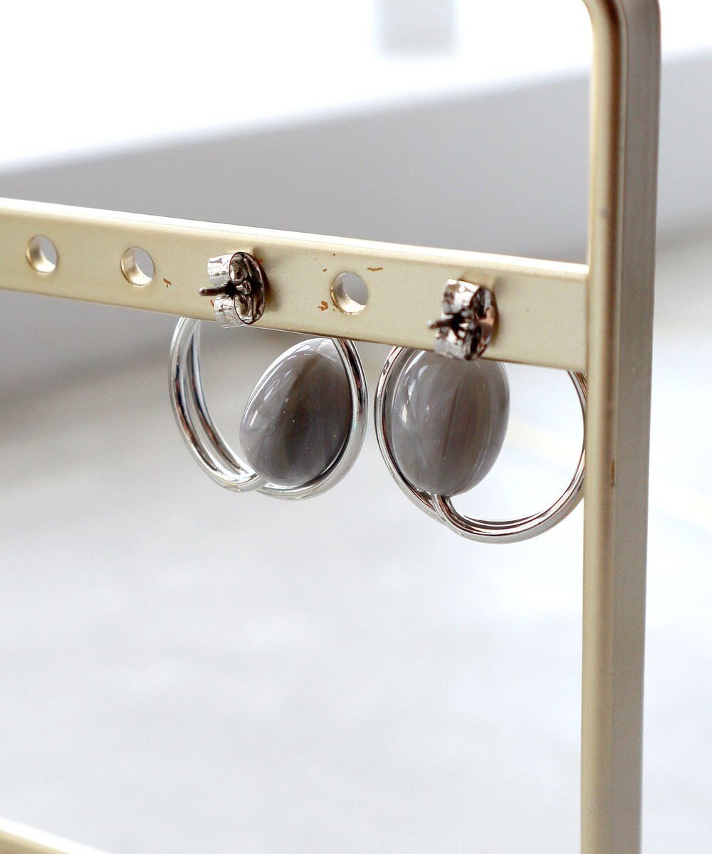 Tiaclasse カラーアクリル＋フープピアス 