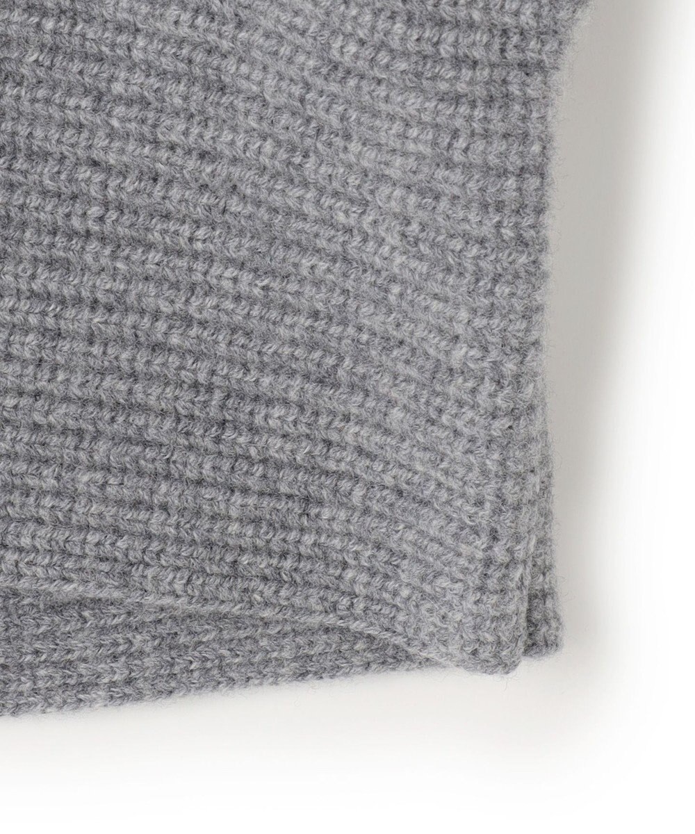 23区 S 【洗える】ウールカシミヤチャンキー クロップド スキッパーニット 