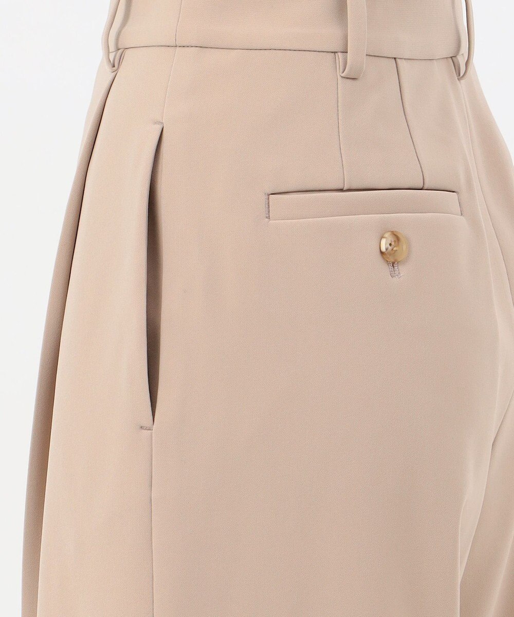 23区 【エステータ】コットンダブルクロス テーパード ワイドパンツ 