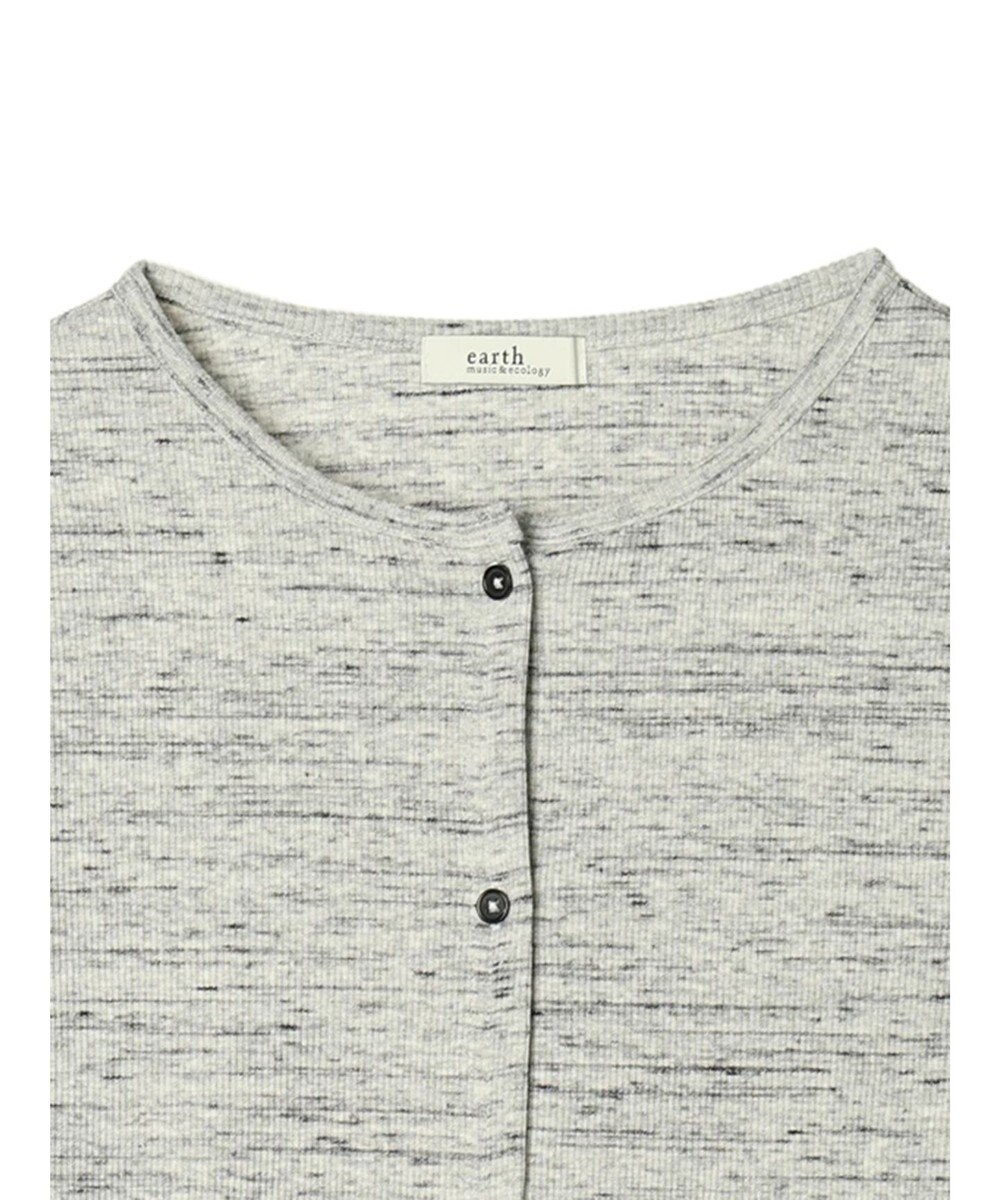 earth music&ecology メランジリブカーディガン（ｇｒａｙ） 