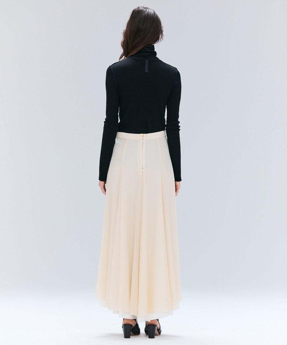 BEIGE， 【洗える・GISELe 10月号掲載】FORD / ウール配色メローハイネックカットソー 