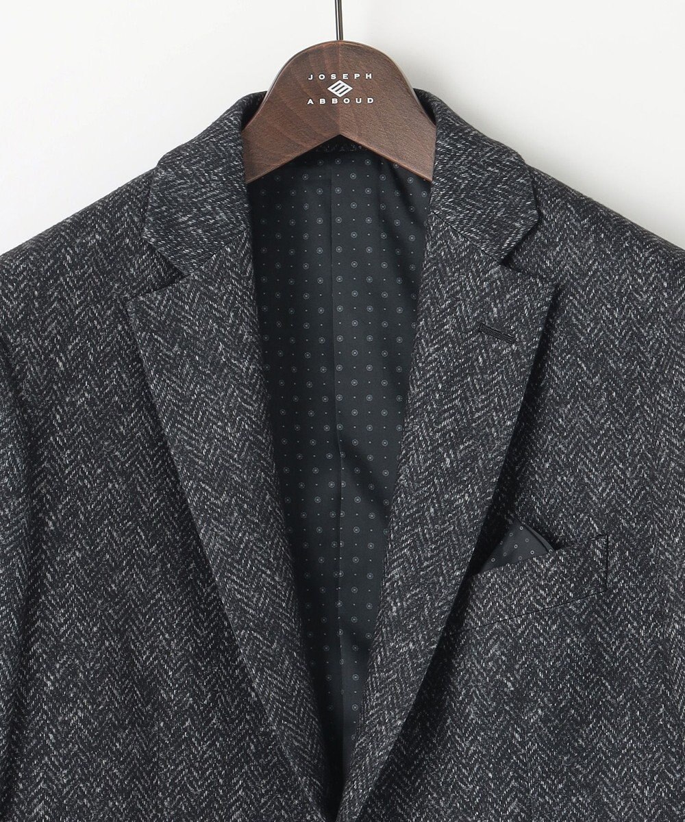 JOSEPH ABBOUD 【ストレッチ】フランネルジャージ ジャケット 