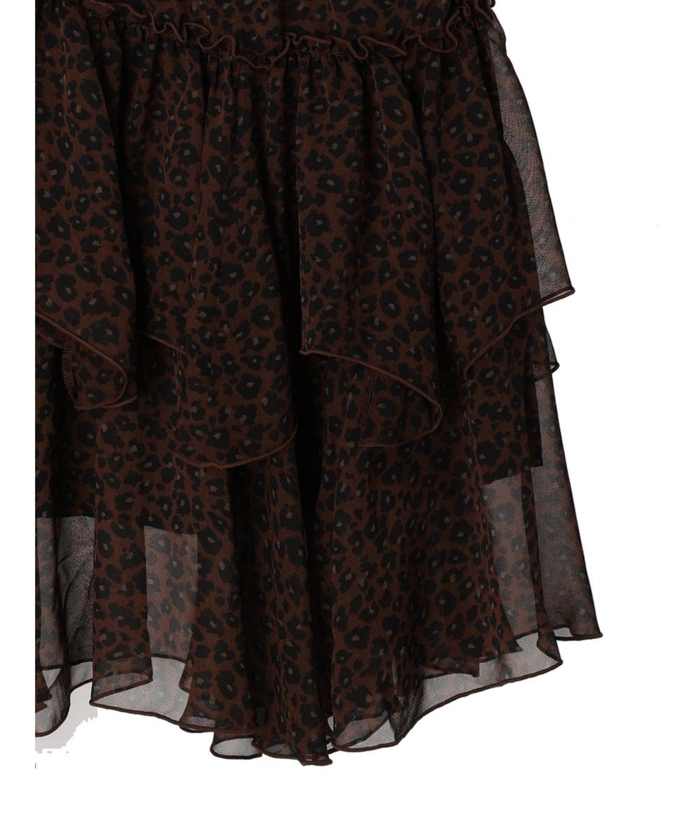 AMERICAN HOLIC 丈違いティアードフリルギャザースカート 