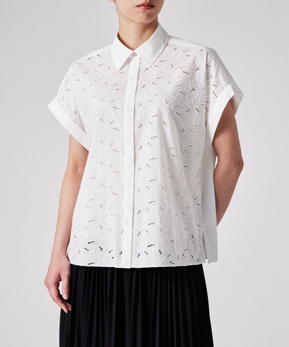 Paul Smith 【洗える】コットンレース 半袖シャツ 