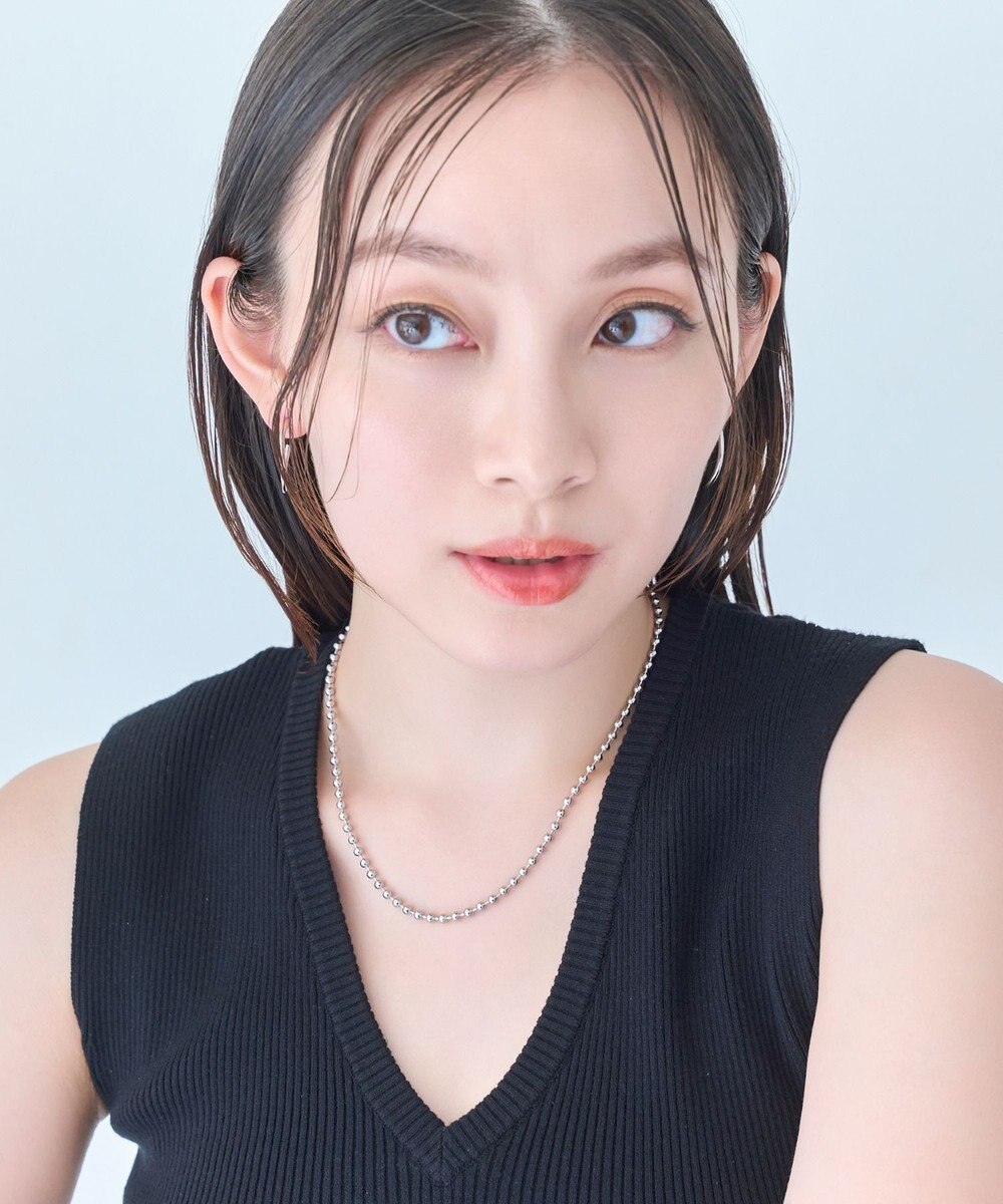 Phoebe 【金属アレルギー対応】ドットラインチョーカー　シルバー/ニッケルフリー/41.5cm 