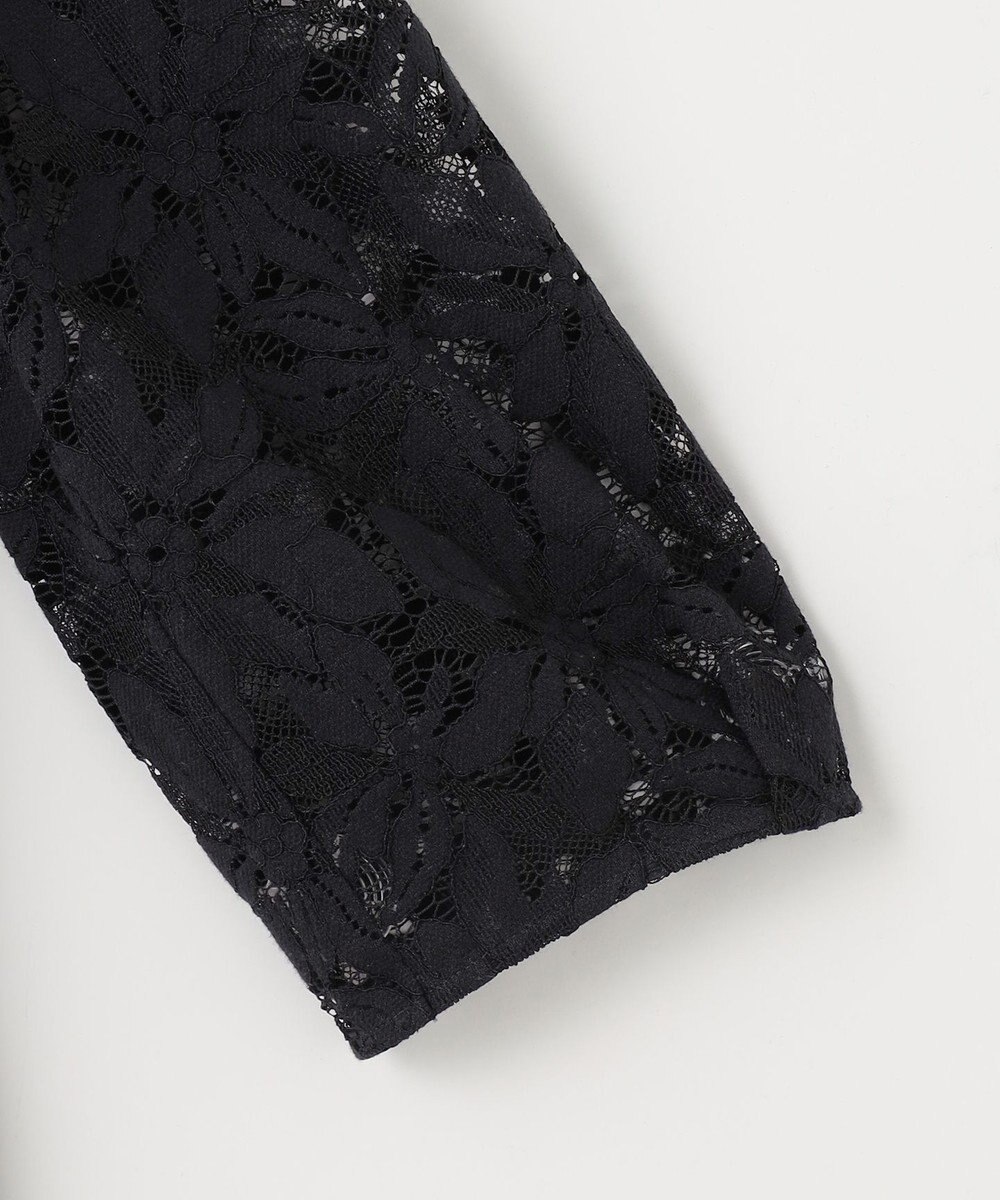 自由区 【XSサイズ～/洗える】フラワーコードレース サックワンピース 