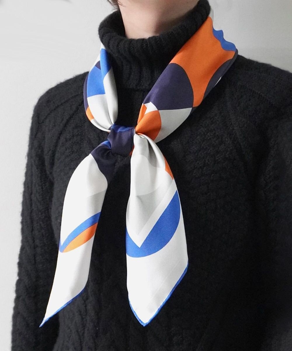 Marca ＜秋の新色！＞ 【the PORT by marca】LIGHT 大判 シルクツイル スカーフ 