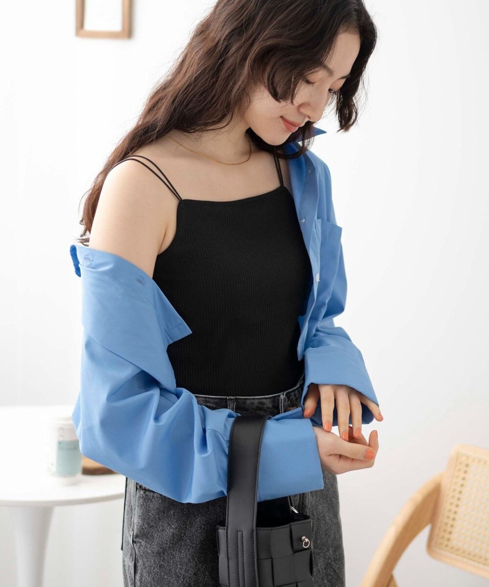 WEGO 【カップ付き】なちゅ盛れカップイン2ストラップキャミ 