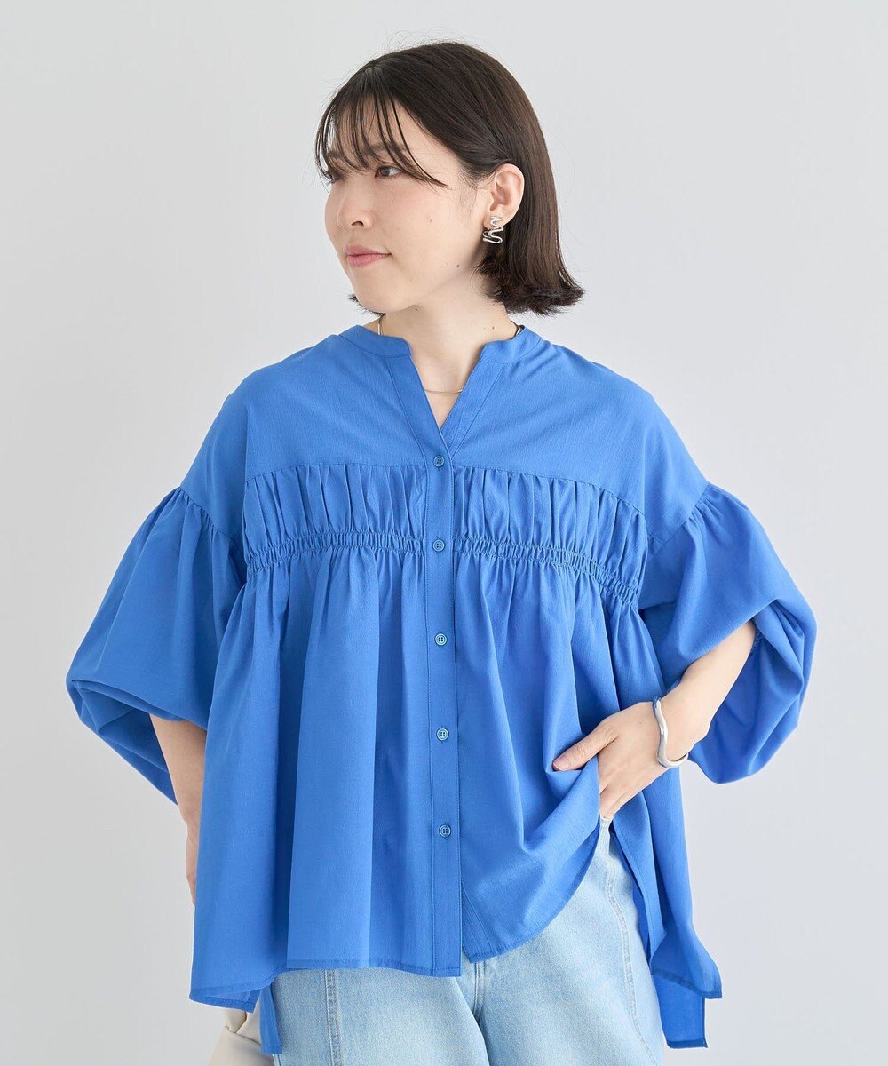 Green Parks シャーリングスキッパーシャツ 