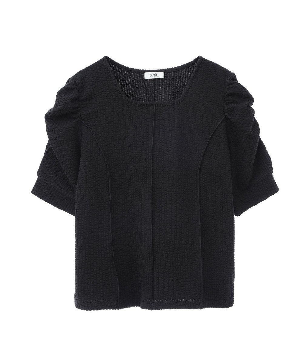 earth music&ecology ぽこぽこパワショルプルオーバー 