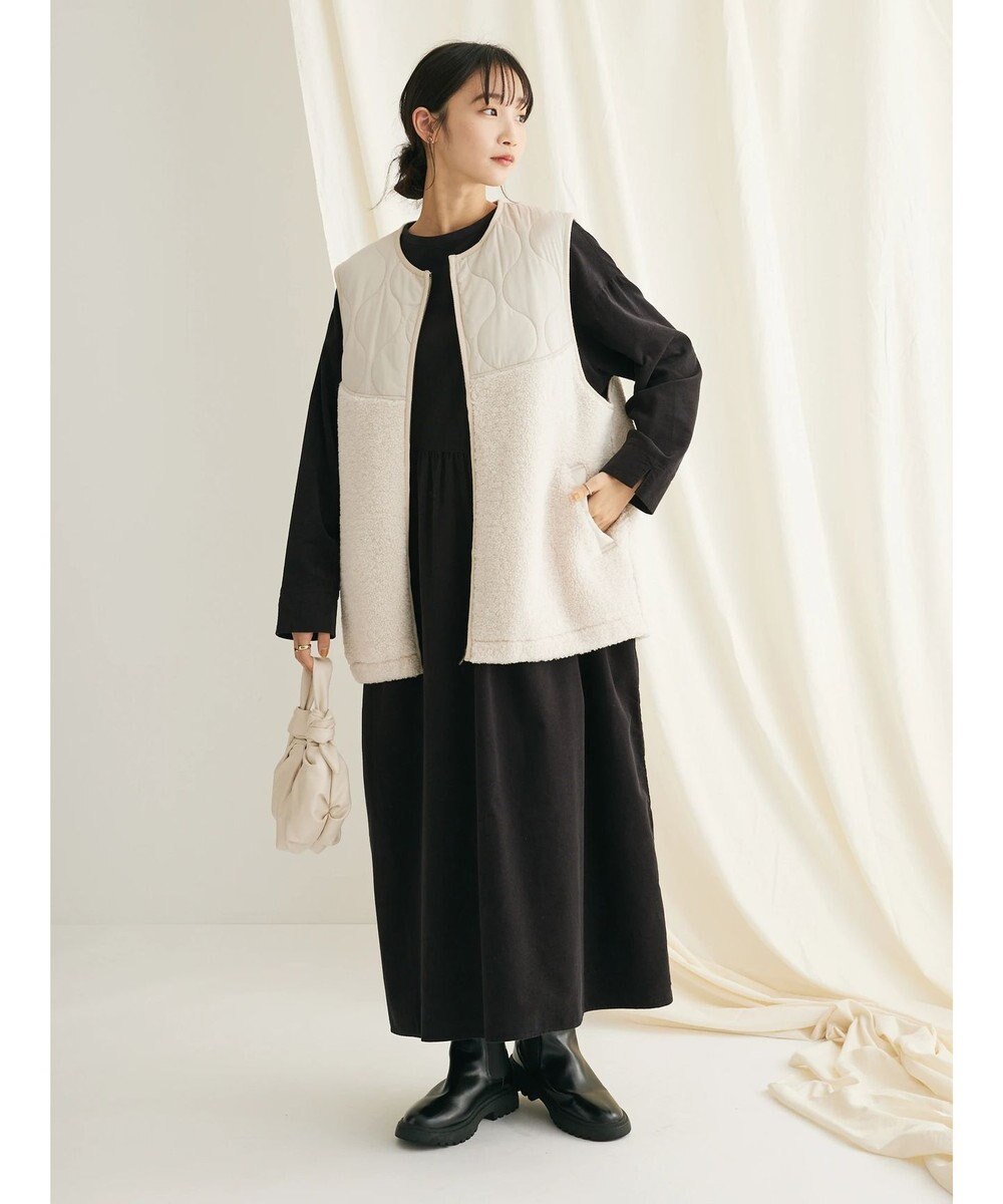 CRAFT STANDARD BOUTIQUE キルティングボア切替ベスト 