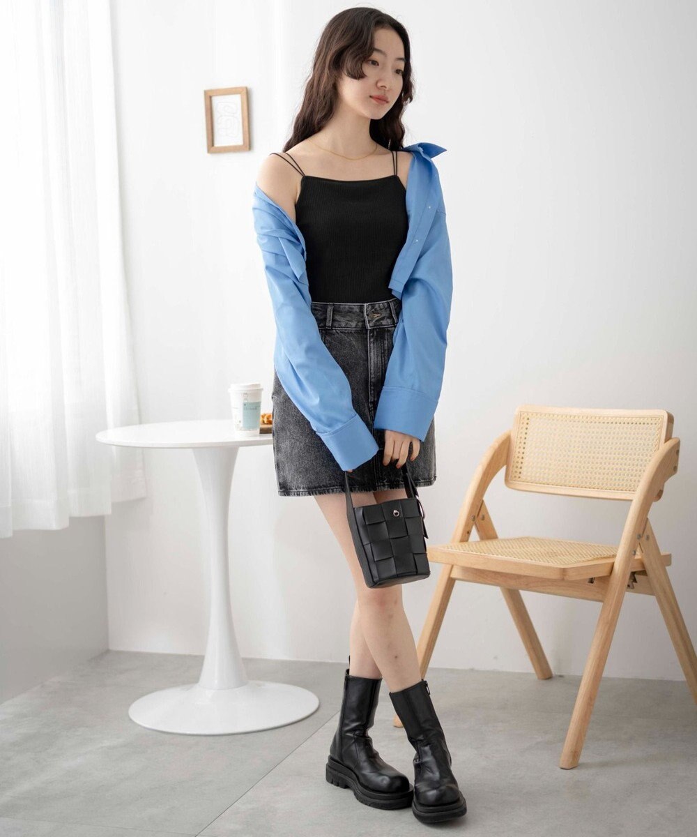 WEGO 【カップ付き】なちゅ盛れカップイン2ストラップキャミ 