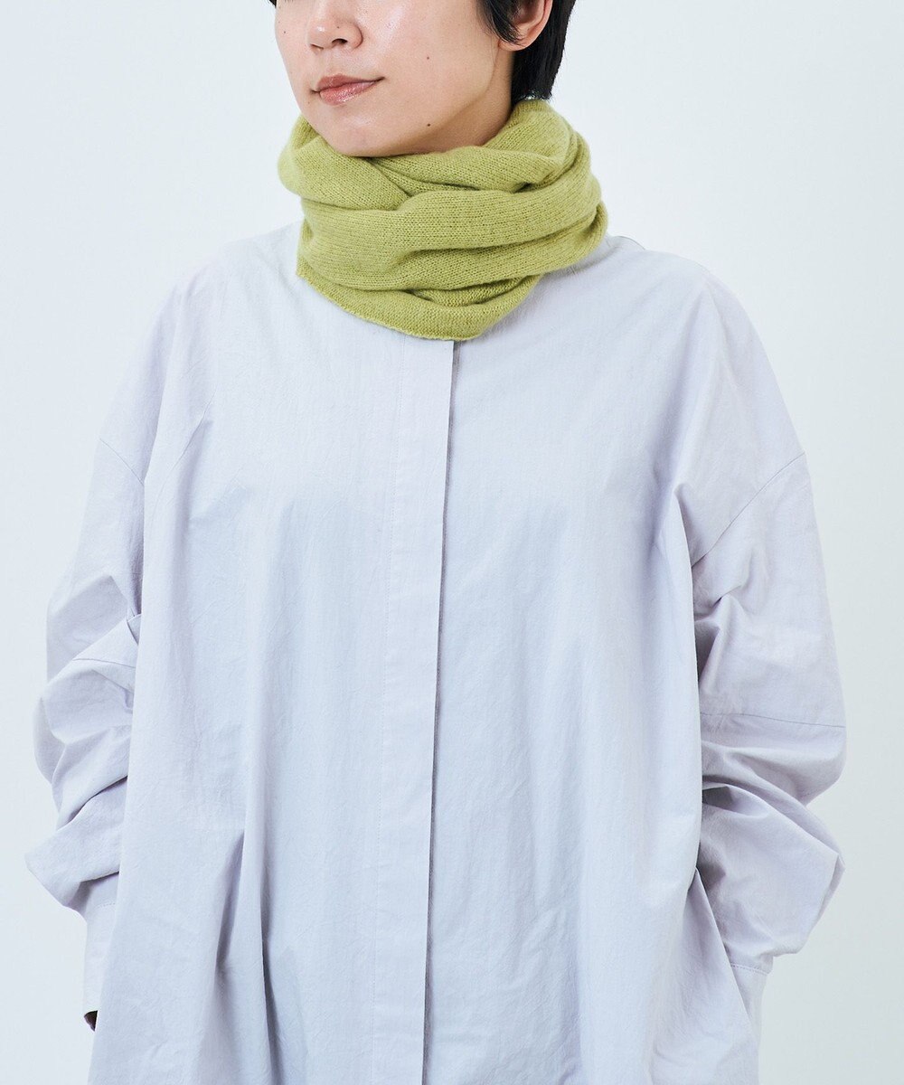 AND WOOL 〈上質な素材と手仕事から生まれた優しいニット〉カシミヤ100%のスヌード 