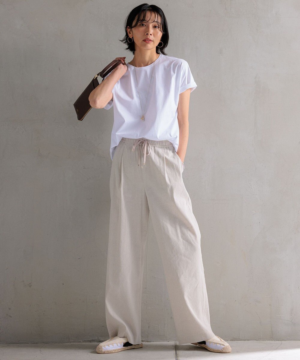 23区 L 【洗える】ALBINIコーコラン シャツテール Tシャツ 