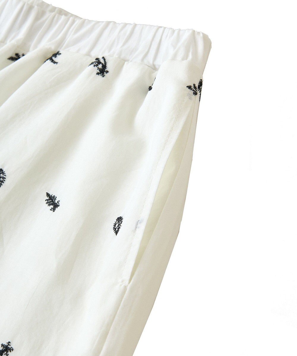 Green Parks ■ＥＳＣＡＲ　バイカラー刺繍ワイドイージーパン 