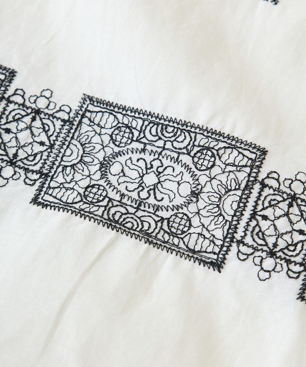 Green Parks ■ＥＳＣＡＲ　バイカラー刺繍ワイドイージーパン 