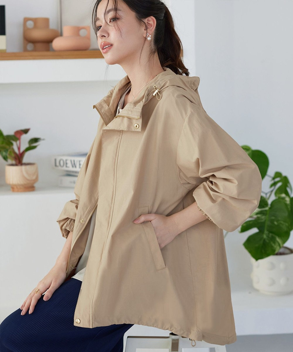 Tiaclasse L 撥水ドロストマウンテンパーカー 