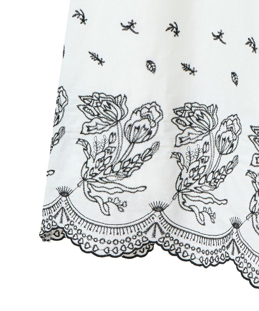 Green Parks ■ＥＳＣＡＲ　バイカラー刺繍ワイドイージーパン 