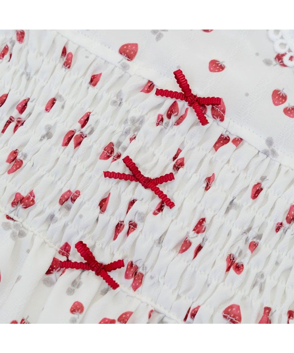 PET PARADISE ペットパラダイス スモッキング ワンピース 《いちご柄》 小型犬 