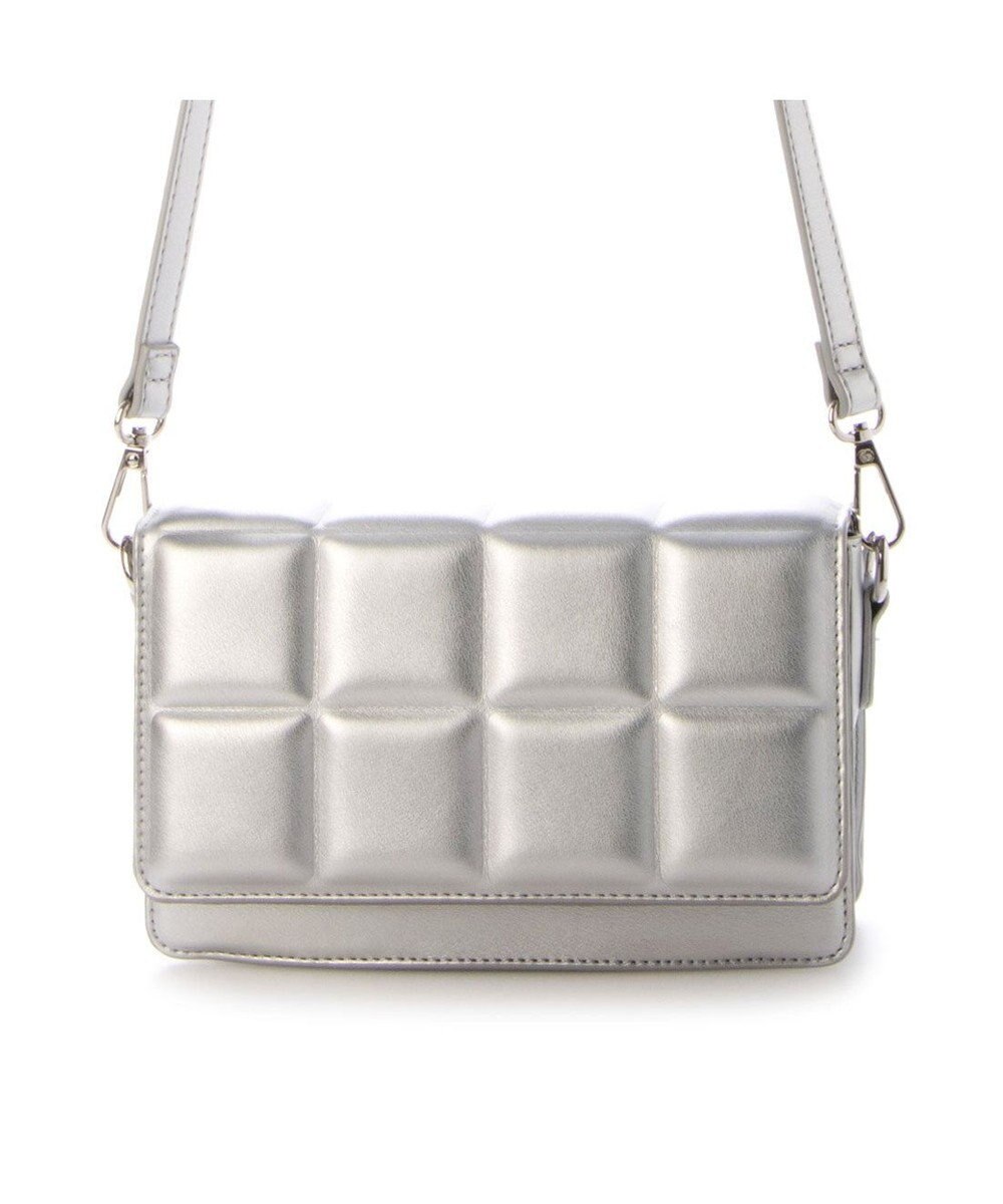 UNBILLION カシュカシュ cachecache / ブロック型押し2wayチェーンショルダー 