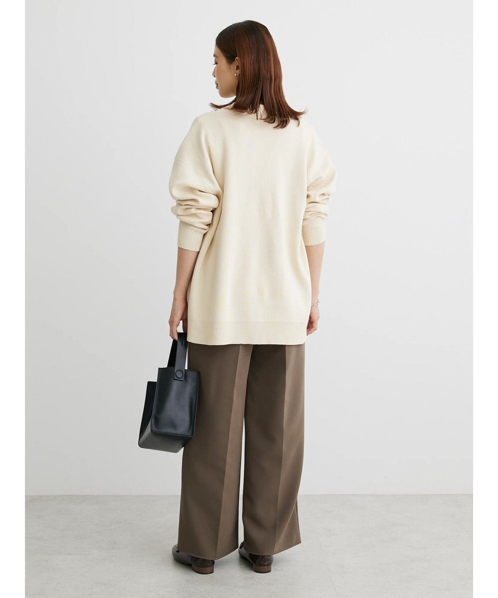 Green Parks ミドル丈モックネックカーディガン 