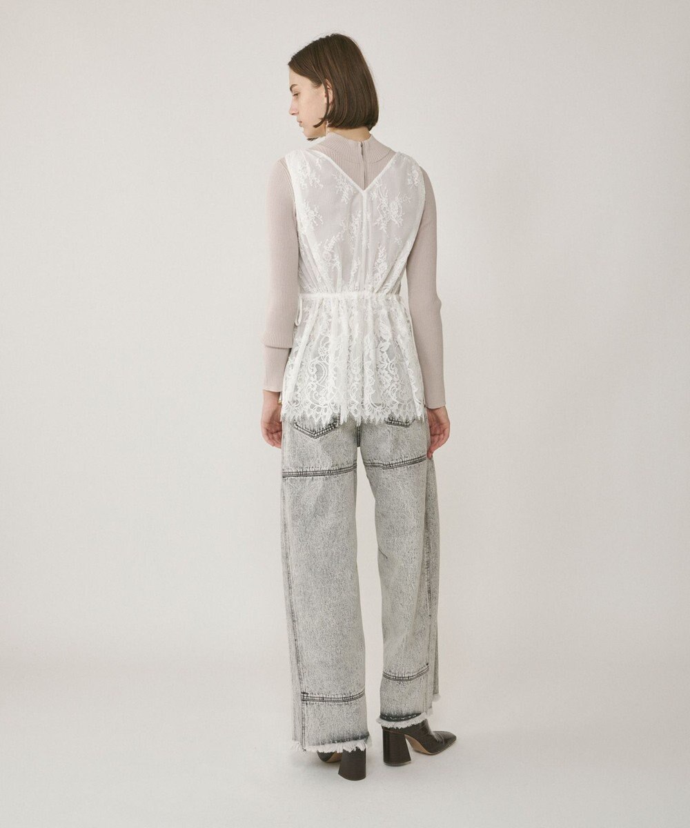 GRACE CONTINENTAL レースノースリーブブラウス 