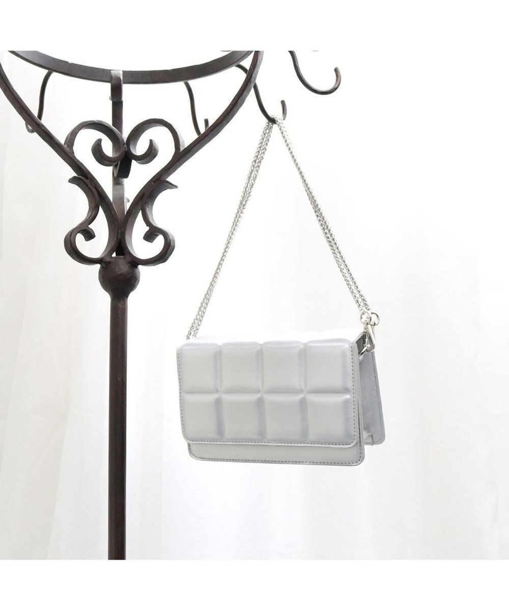 UNBILLION カシュカシュ cachecache / ブロック型押し2wayチェーンショルダー 