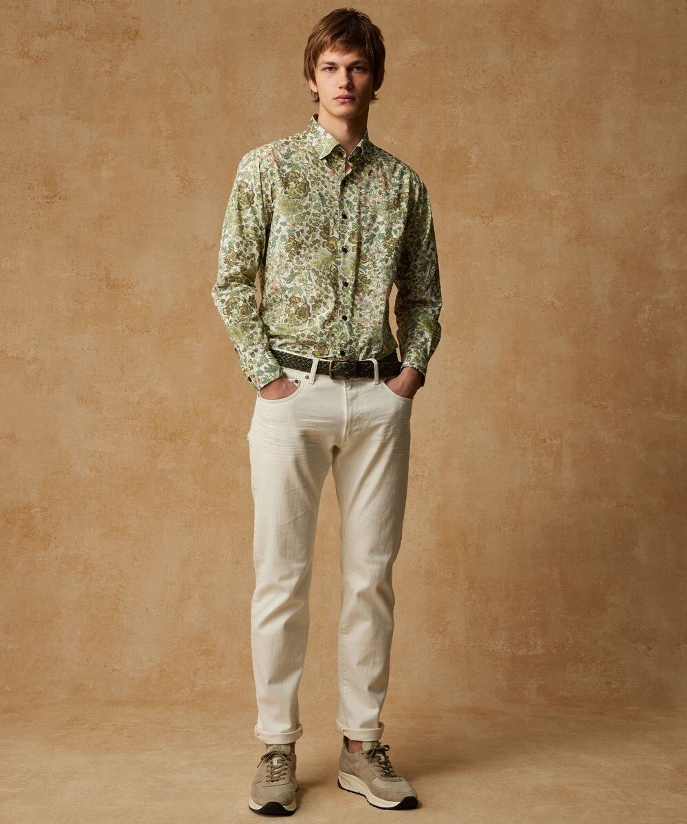 JOSEPH ABBOUD 【キングサイズ】リバティプリント シャツ 