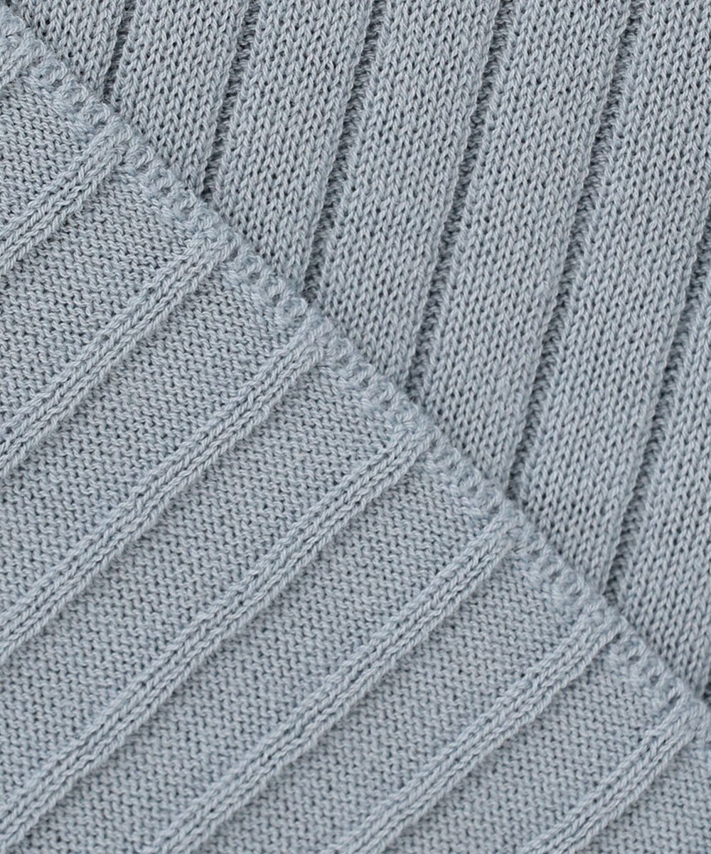 J.PRESS LADIES 【洗える】コットンシルクリラクシー Vネック ニット 