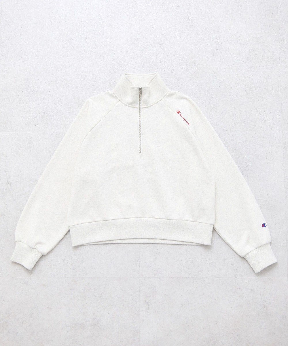 earth music&ecology チャンピオン　ｅｍａｅハーフジップ裏毛プルオーハ 