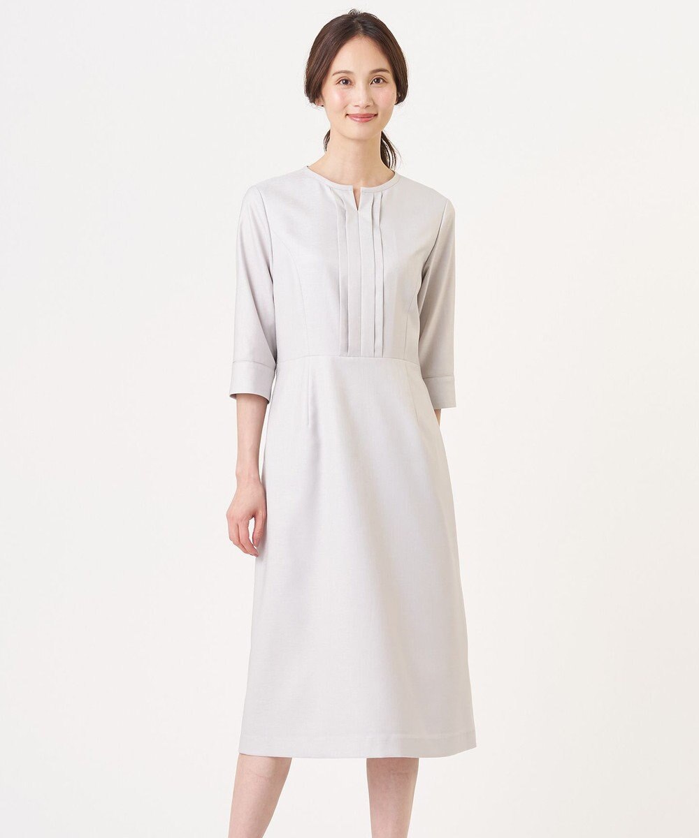 J.PRESS LADIES S 【定番人気・セットアップ対応】OXIJEWEL ストレッチ ワンピース 