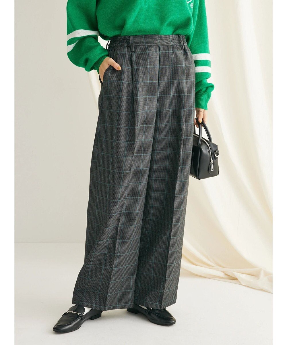 CRAFT STANDARD BOUTIQUE センタープレスチェックパンツ 