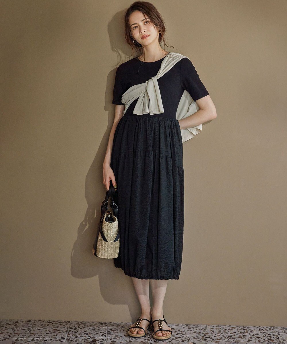 23区 【SLOW/一部店舗限定】シアーツイストシングルジャージー カーディガン 