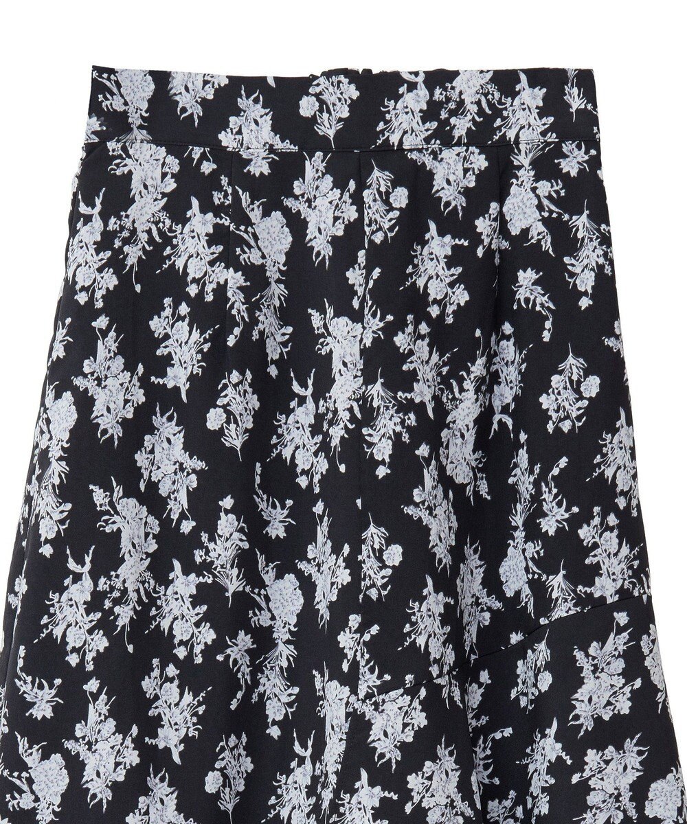 earth music&ecology フラワーアシメティアードスカート 