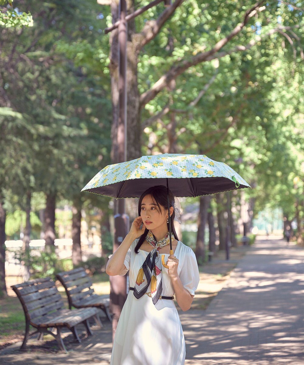 MOONBAT アデリアレトロ×estaa 晴雨兼用日傘 折りたたみ傘 マスカレード UV 一級遮光 