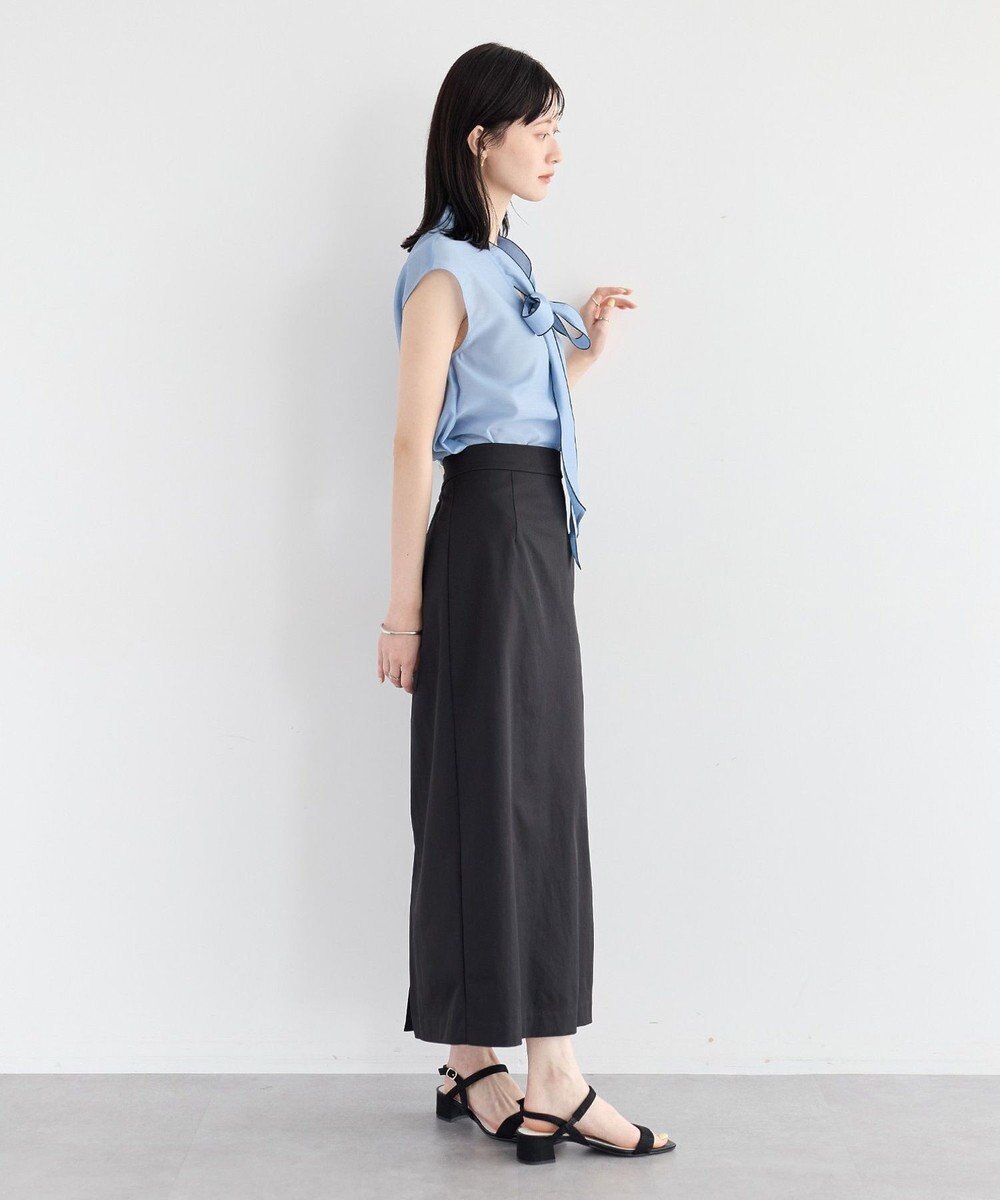 YECCA VECCA シアーボウタイブラウス 