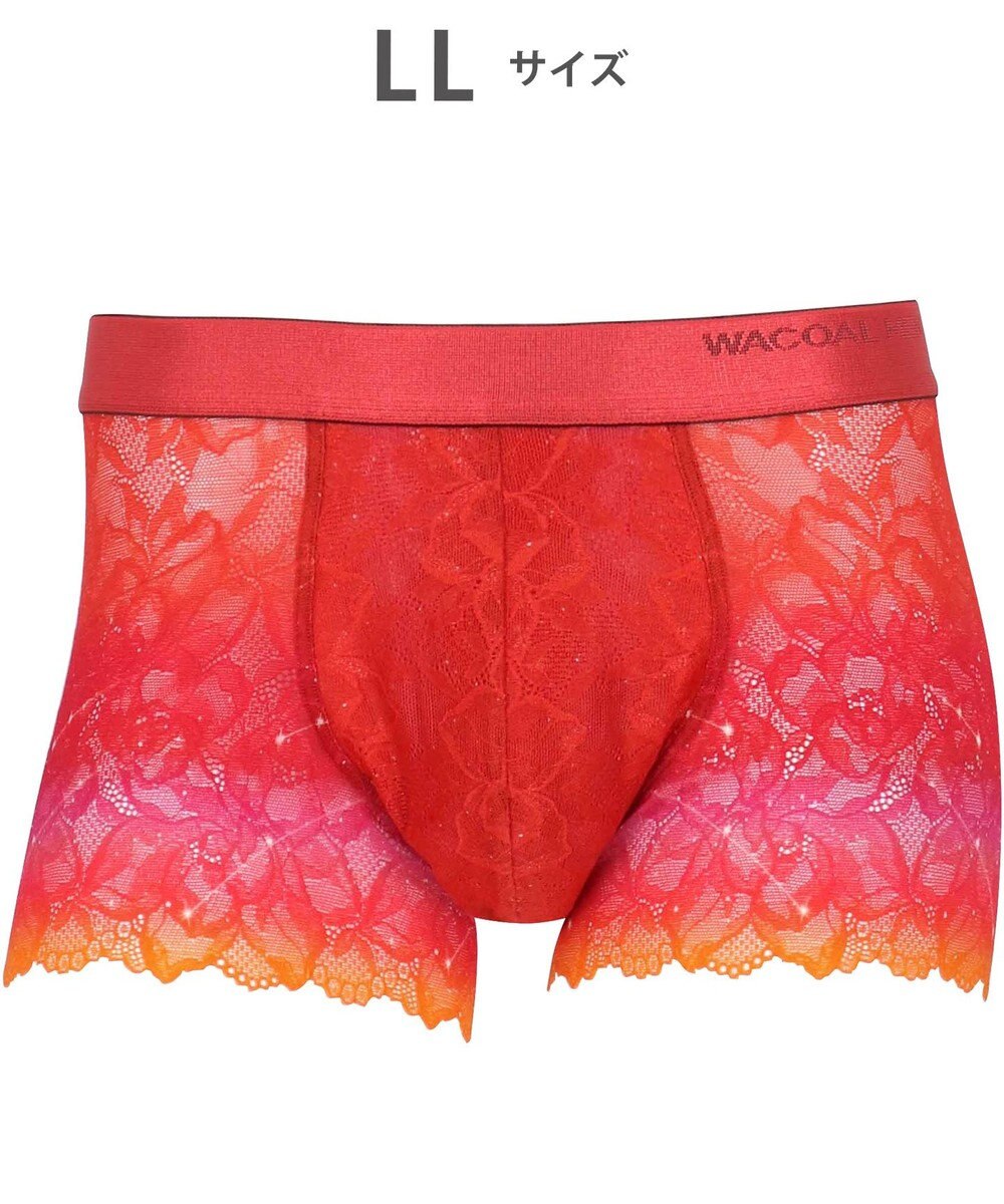WACOAL MEN WACOAL MEN 【レースボクサー】 ボクサーパンツ フロント快適グラマラス 通気性 スカラ始末(裾部分) 前閉じ レース 下着 メンズ WT3826 /ワコールメン 