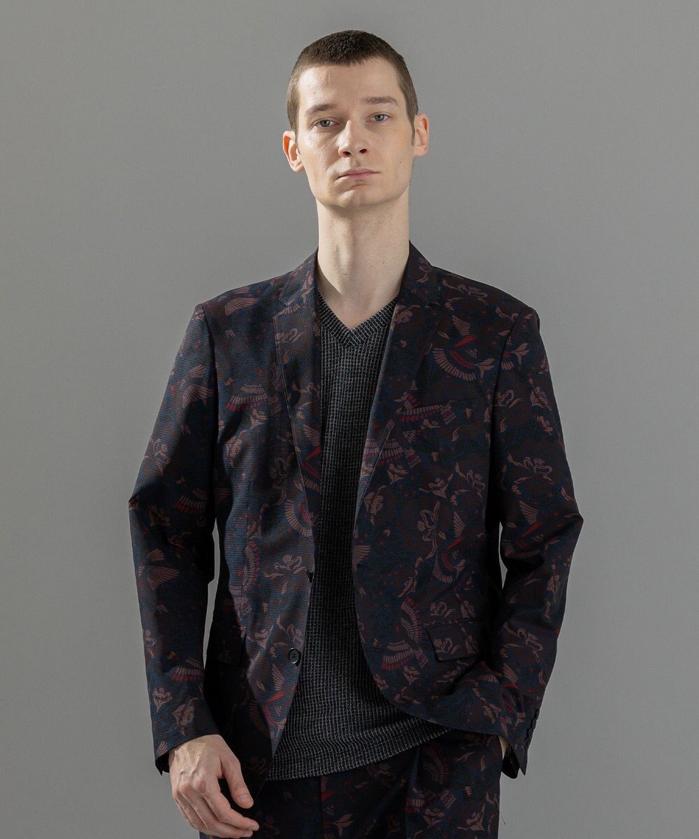 JOSEPH HOMME 新型・新柄【洗える/ストレッチ/シワになりにくい】クールドッツストレッチ メキシカンプリント ジャケット 