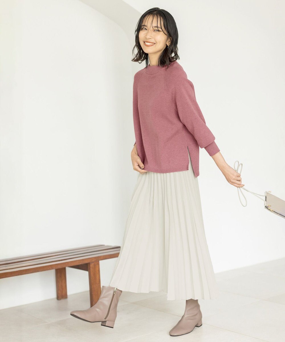 ANY 【LLサイズ有り】ソフトタッチローヒールブーツ 