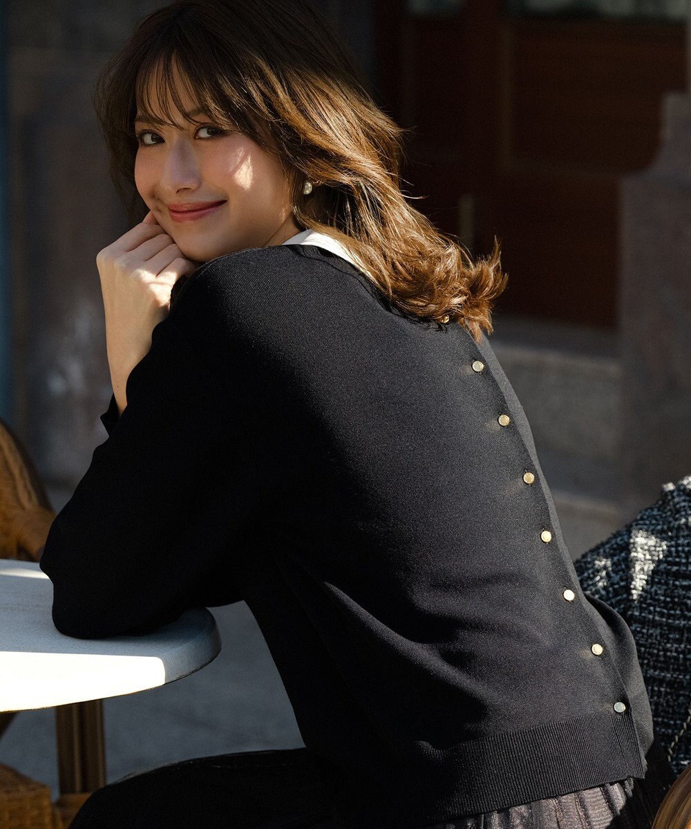 23区 【WEB&一部店舗限定】バイカラーデザイン 2WAY ニット 