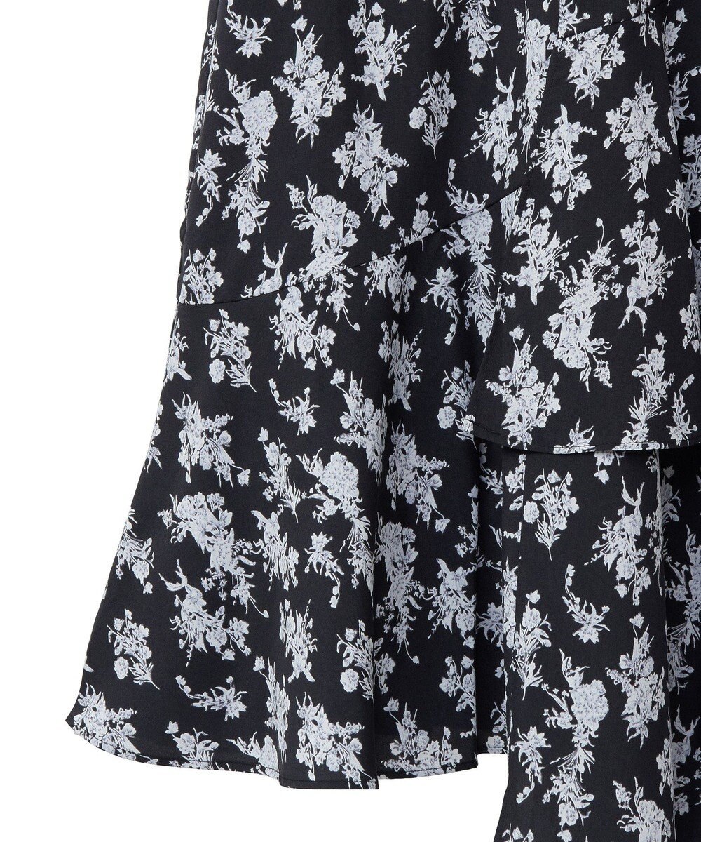 earth music&ecology フラワーアシメティアードスカート 