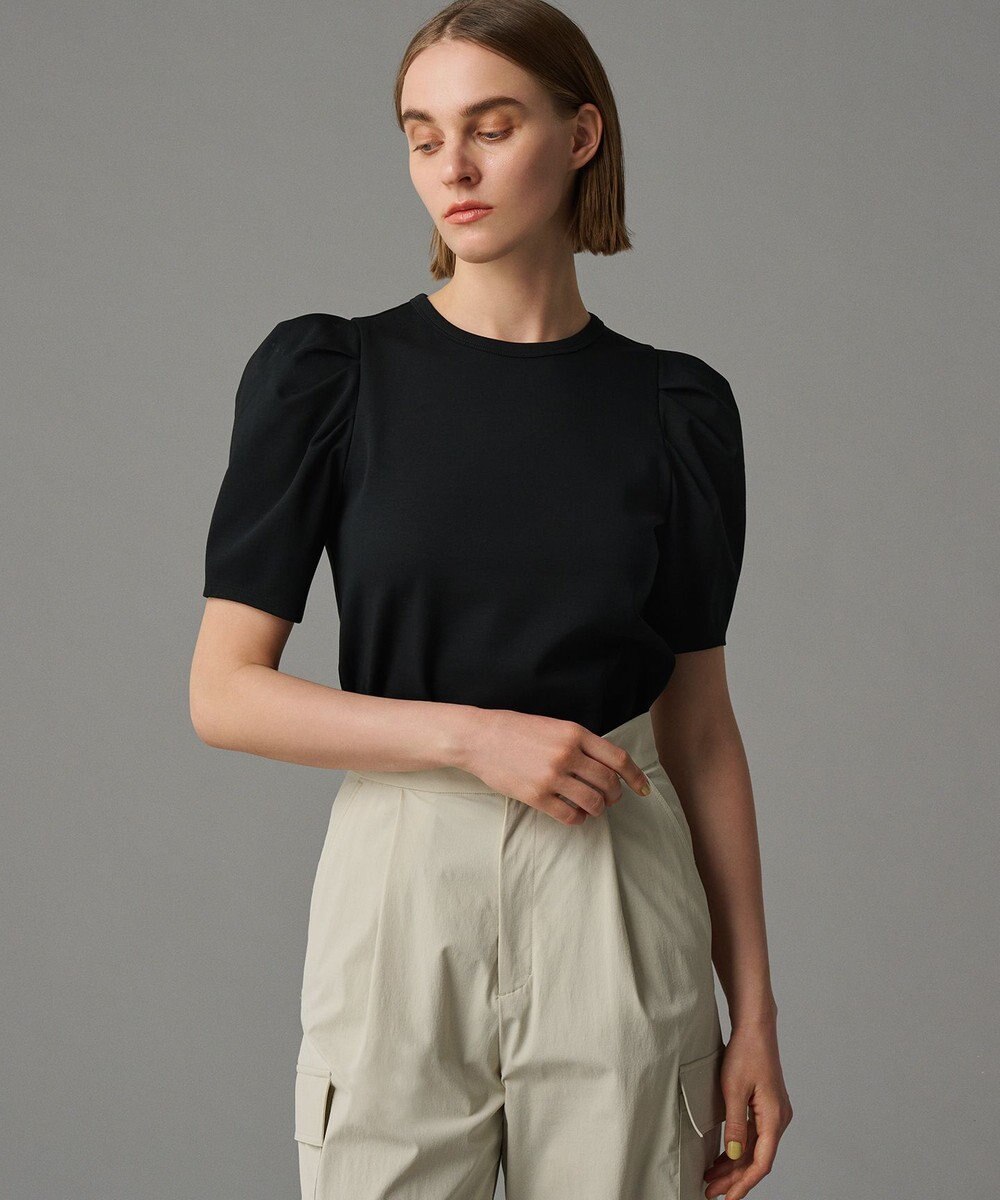 uncrave ダブルフェイスジャージー ボリュームスリーブカットソー 